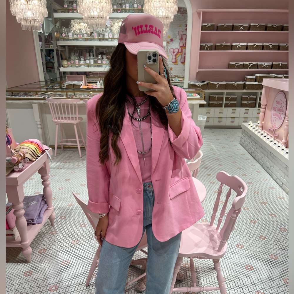 Pink Oversized Blazer